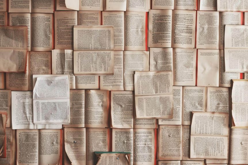 many open books